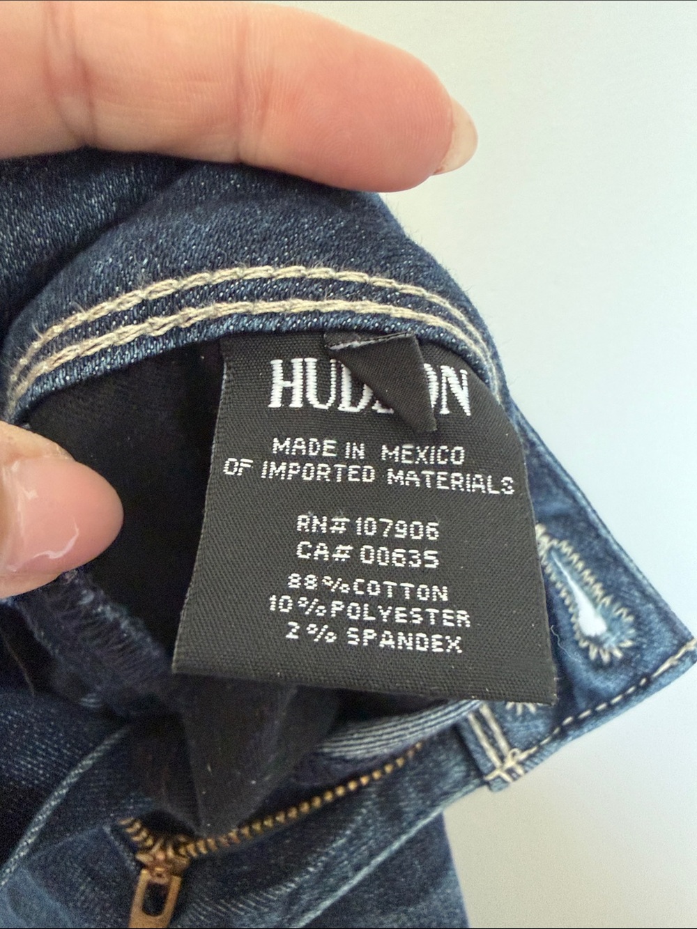 Hudson Jeans Dark Blue Ankle Skinny Jeans-size 26 - Picture 8 of 8